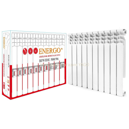 Радіатор біметалевий секційний ENERGO BIWIDE 500/96 в інтернет-магазині Yago