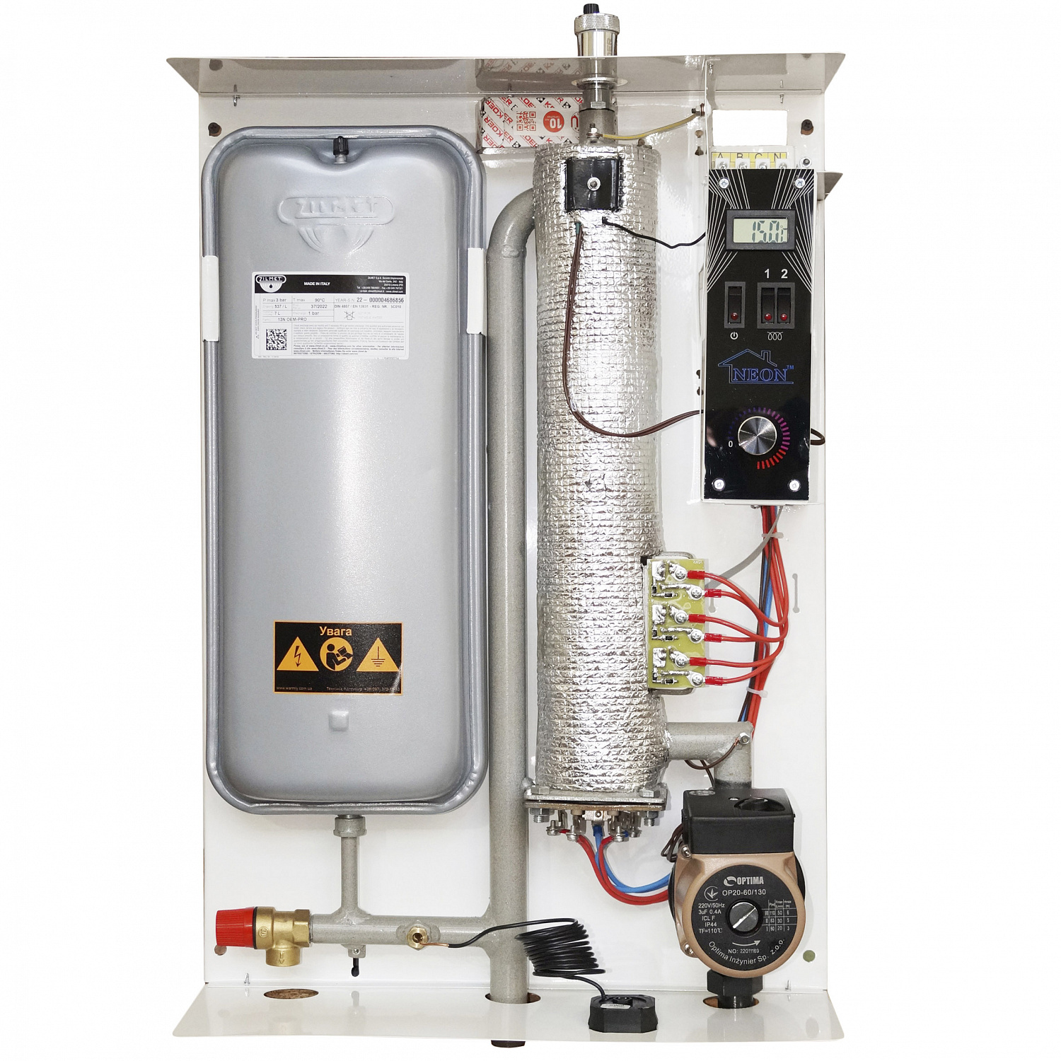 Електричний котел NEON PRO 12,0 кВт 380 В, сімістор в інтернет-магазині Yago