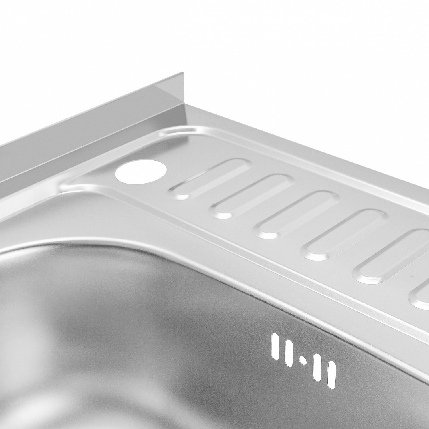 Кухонна мийка Lidz 6050-L 0,6 мм Satin (LIDZ6050L06SAT)