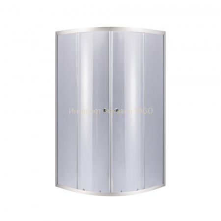 Душова кабіна Lidz Latwa SC80x80.SAT.LOW.GR, скло тоноване 4 мм без піддона