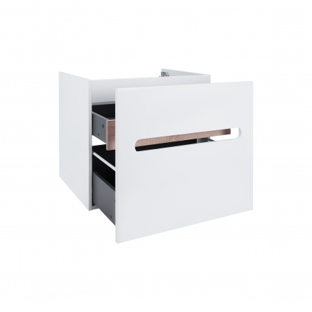 Тумба підвісна Qtap Virgo 600х580х437 White/Whitish oak QT1874TPА601W