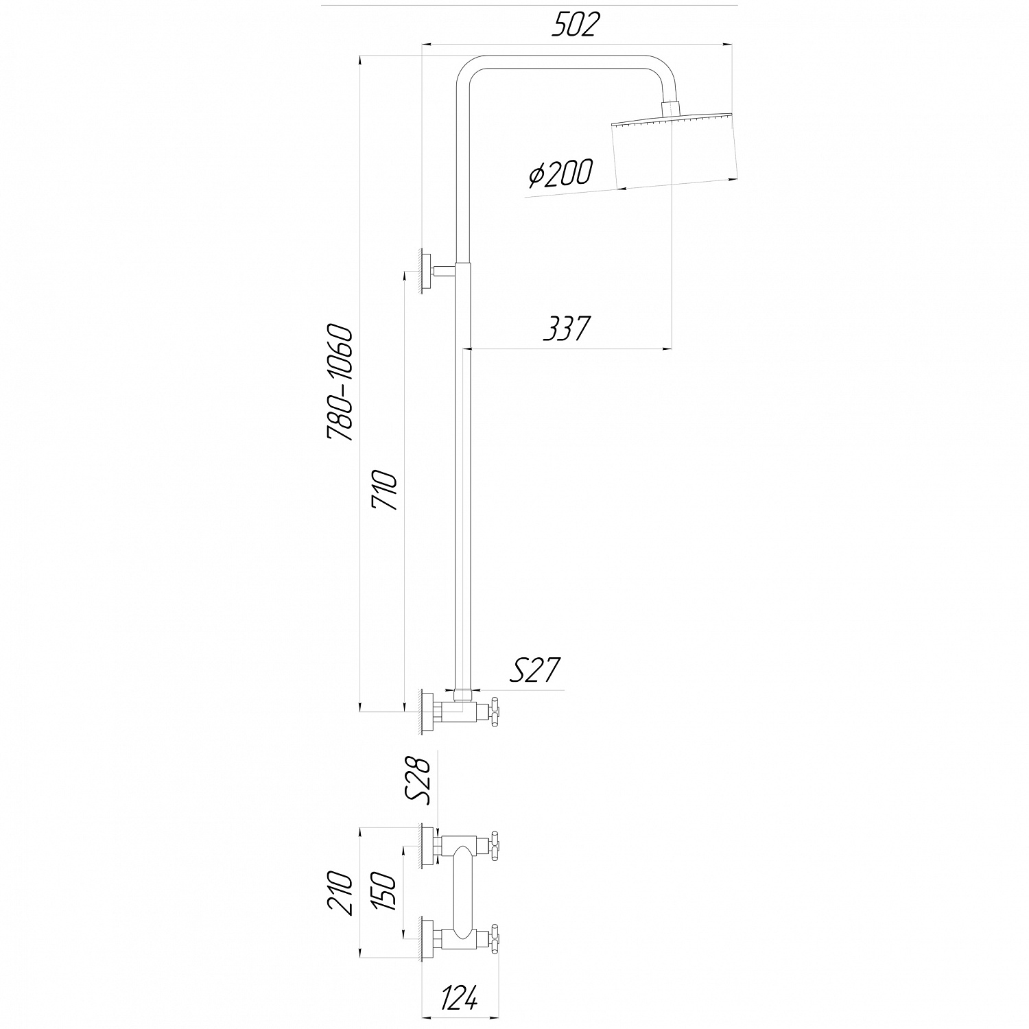 Душова система Globus Lux DUKAT SD4-SH-05