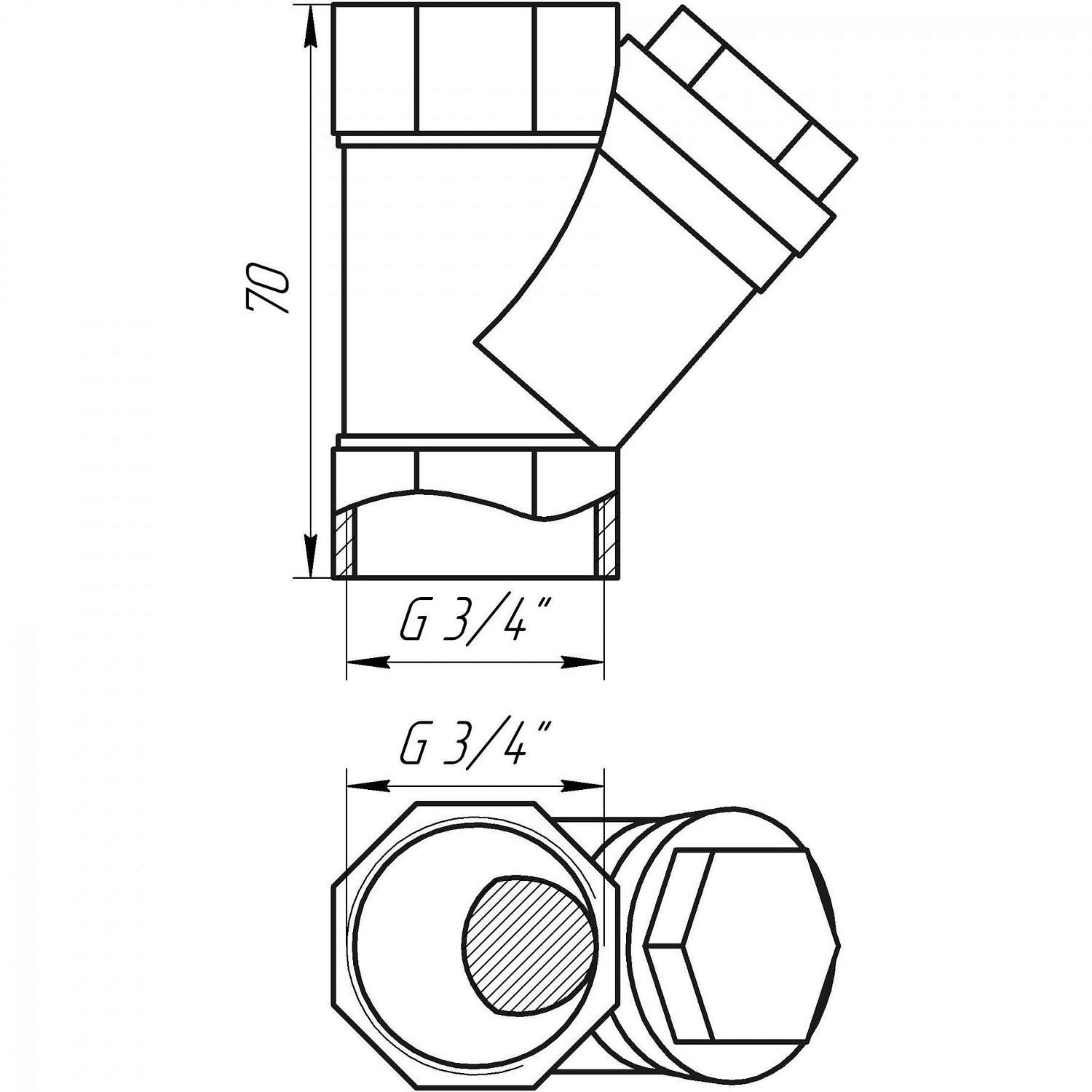 Фільтр грубого очищення SELBA  3/4″ SL1512 в інтернет-магазині Yago