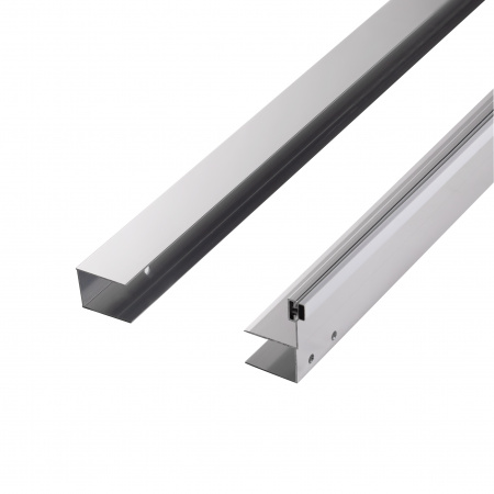 Душові двері в нішу Qtap Taurus CRM201-11.C6 97-108x200 см, скло Clear 6 мм, покриття CalcLess