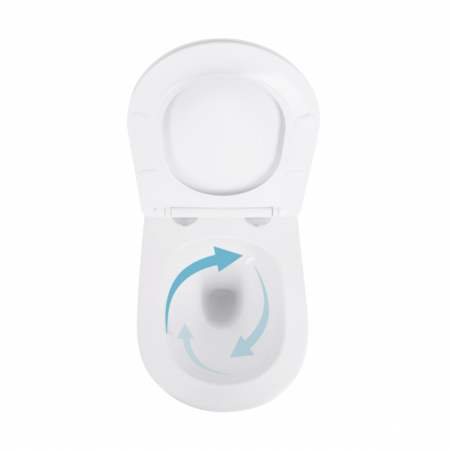 Унітаз підвісний Qtap Swan безободковий Ultra Quiet з сидінням Soft-close QT16335179W