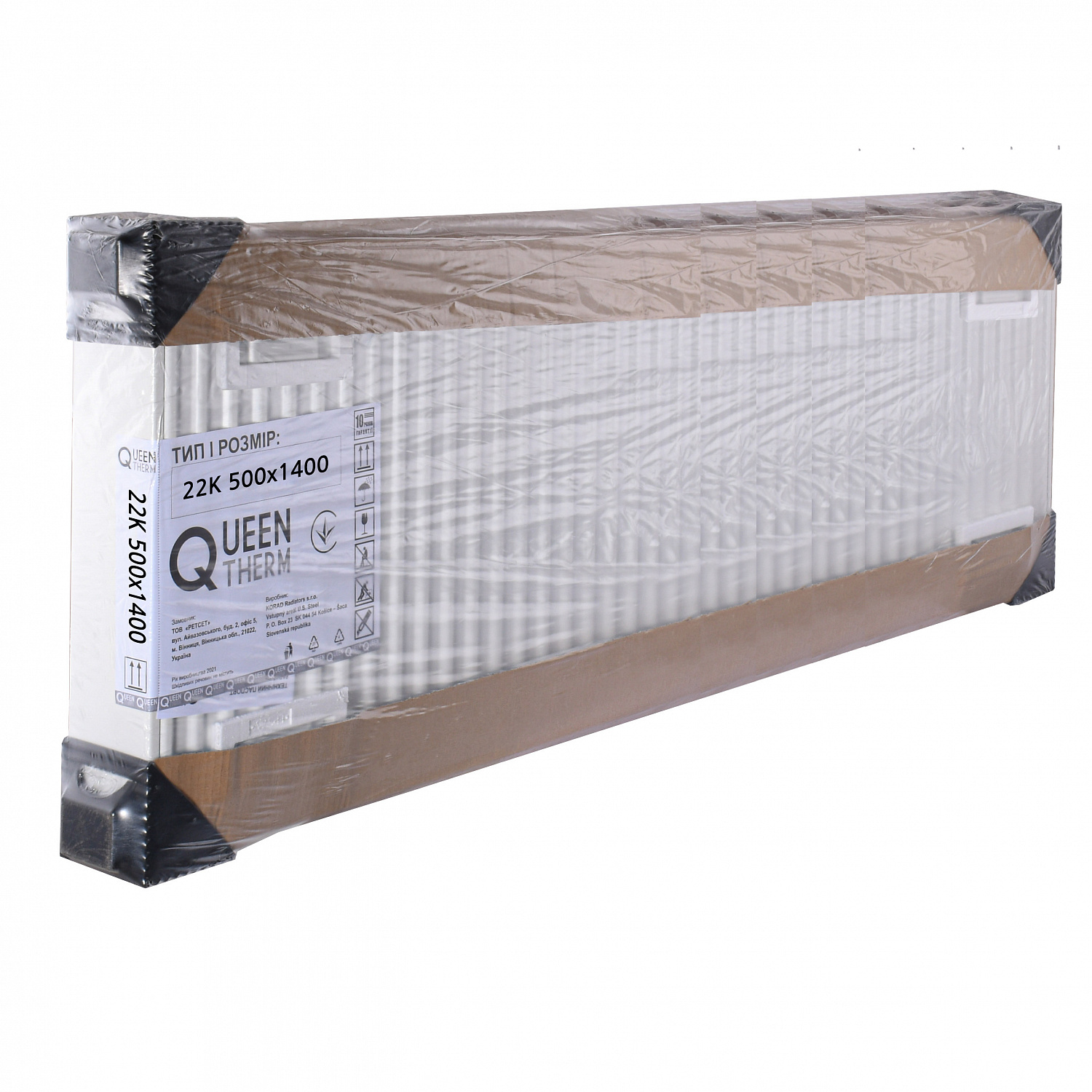 Радіатор сталевий панельний QUEEN THERM 22 бок 500х1400 в інтернет-магазині Yago