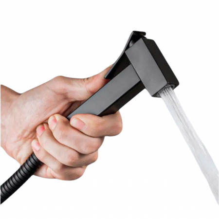 Набір для гігієнічного душу Lidz Kubis 110 Black LDKUB110BLA46104 прямокутний