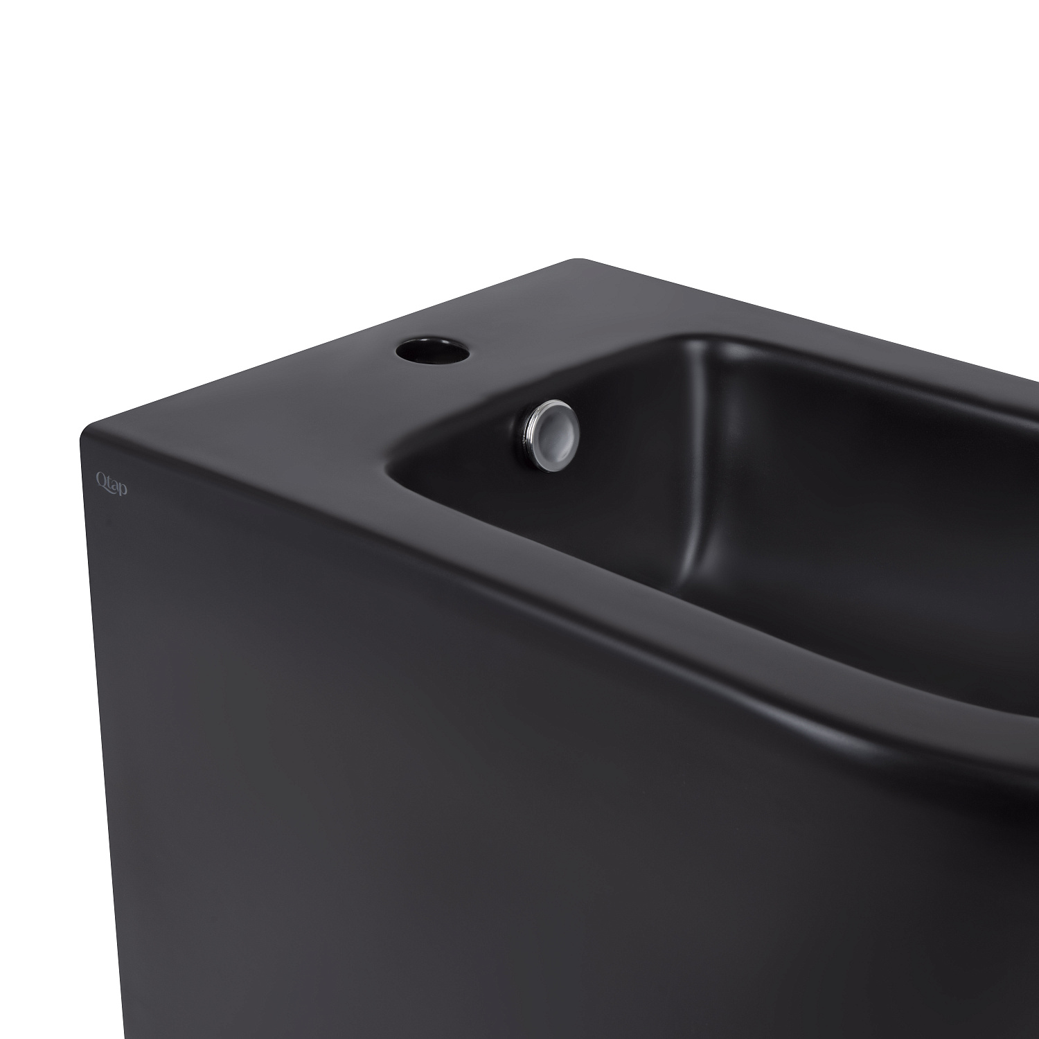 Біде підлогове Qtap Scorpio 530x360x395 Matt black QT14441003CMB