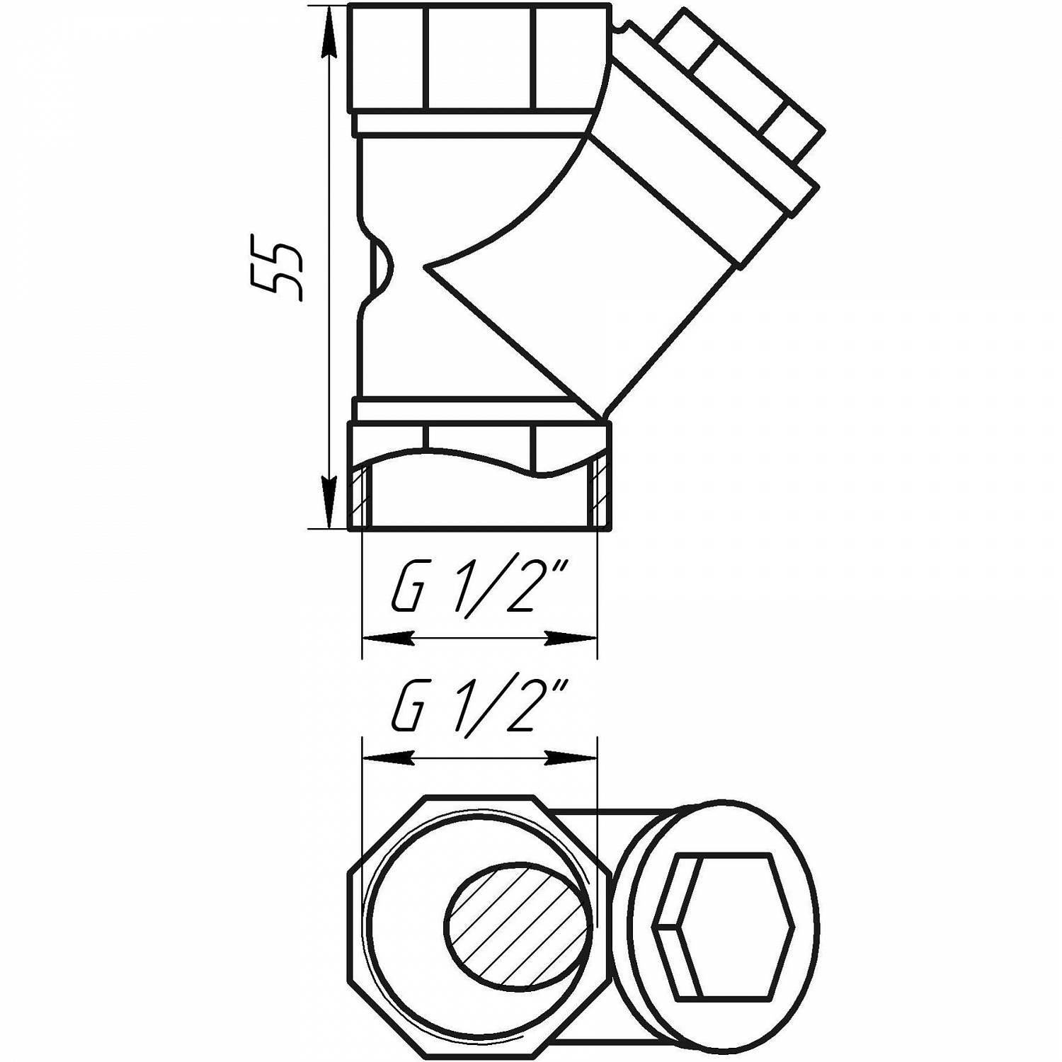 Фільтр грубого очищення SOLOMON 1/2″ 8012 в інтернет-магазині Yago