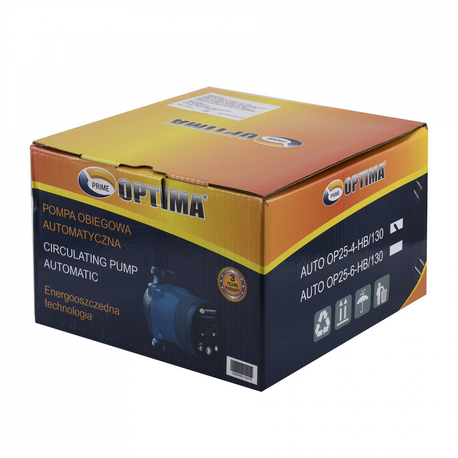 Насос циркуляційний енергоощадний  Optima PRIME OP25-40AUTO 130мм + гайки в інтернет-магазині Yago