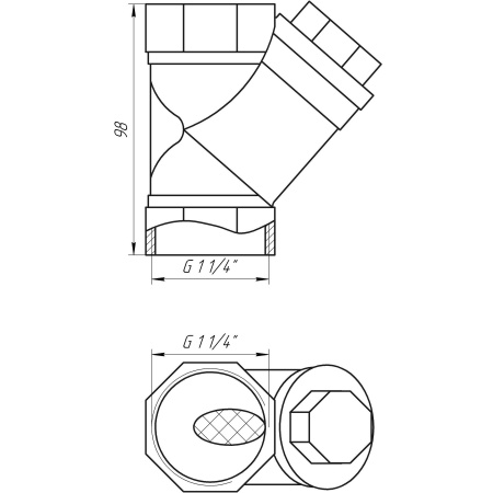Фільтр грубого очищення  ITAP 1 1/4″ 192 в інтернет-магазині Yago