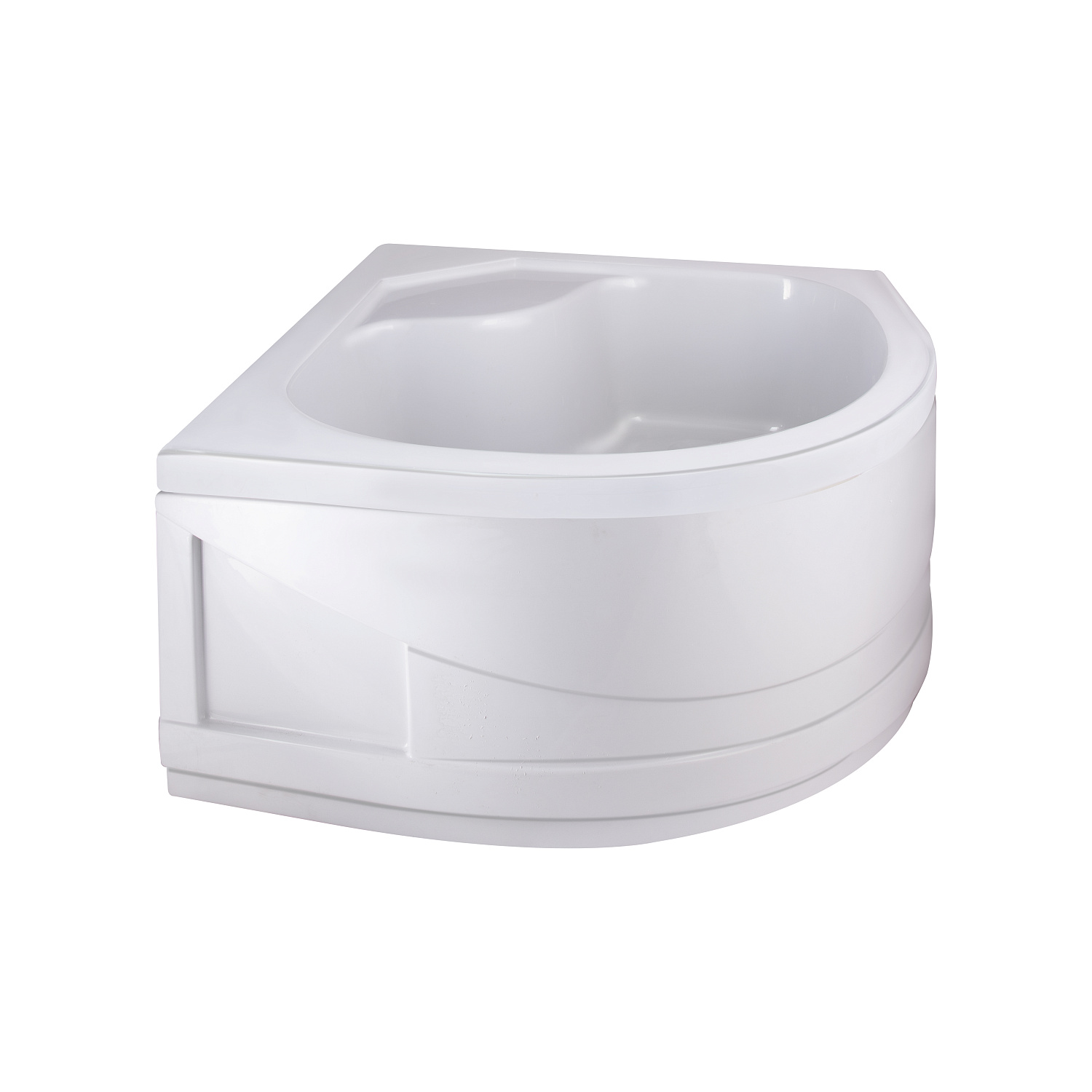 Душова кабіна Latwa SC80x80.SAT.HIGH.GR полукругла, скло тон. 4 мм + Душовий піддон KAPIELKA ST80x80x41, з панеллю Lidz