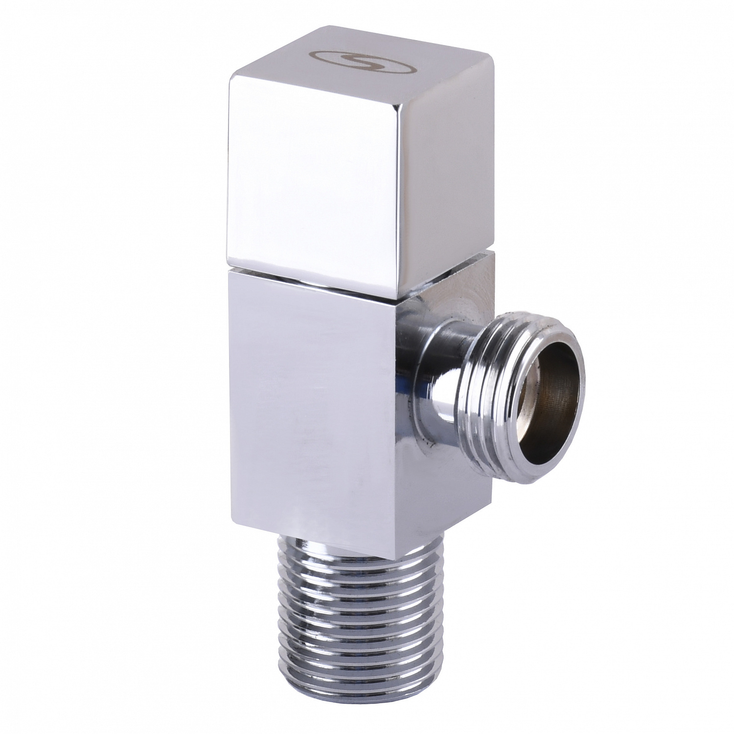 Кран напівобертовий кутовий SOLOMON 1/2″х3/4″ CUBE 7078 в інтернет-магазині Yago