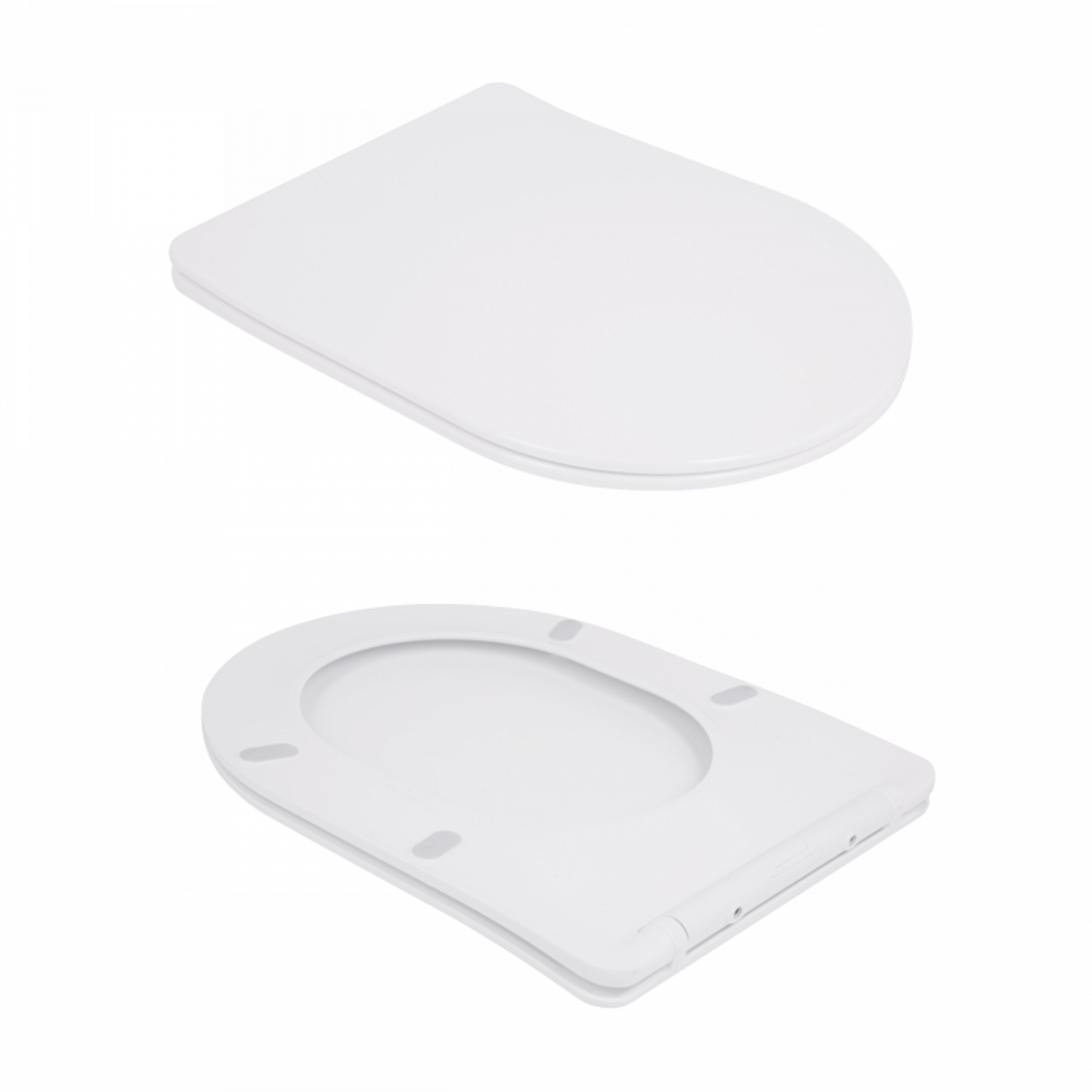 Унітаз підлоговий Qtap Robin New Ultra Quiet безобідковий з сидінням Soft-close WHITE QT13226083AW