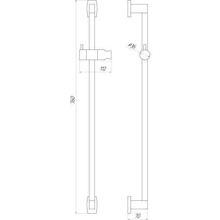 Душова стійка TOPAZ ODISS TO-18107-00
