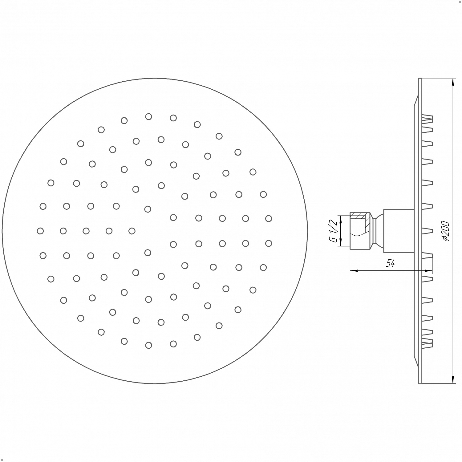 Душова лійка Globus Lux STS-0200