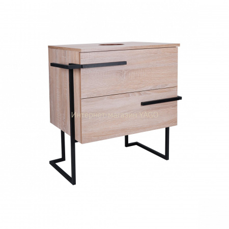Тумба підлогова Qtap Taurus 600х616х437 Whitish oak зі стільницею QT2480TNT603WO