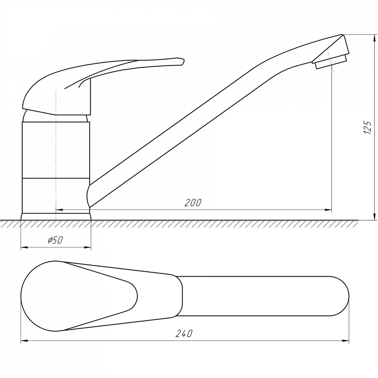 Змішувач для кухні EcoMix ENERGO E-GEZ-103