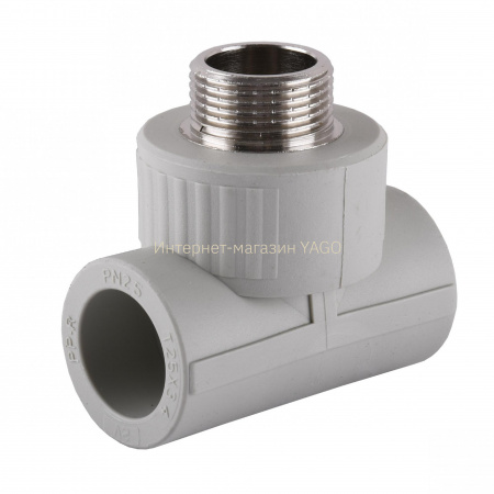 Трійник зовнішня різьба Vsplast PPR 25х1/2'' ** 1016 в інтернет-магазині Yago