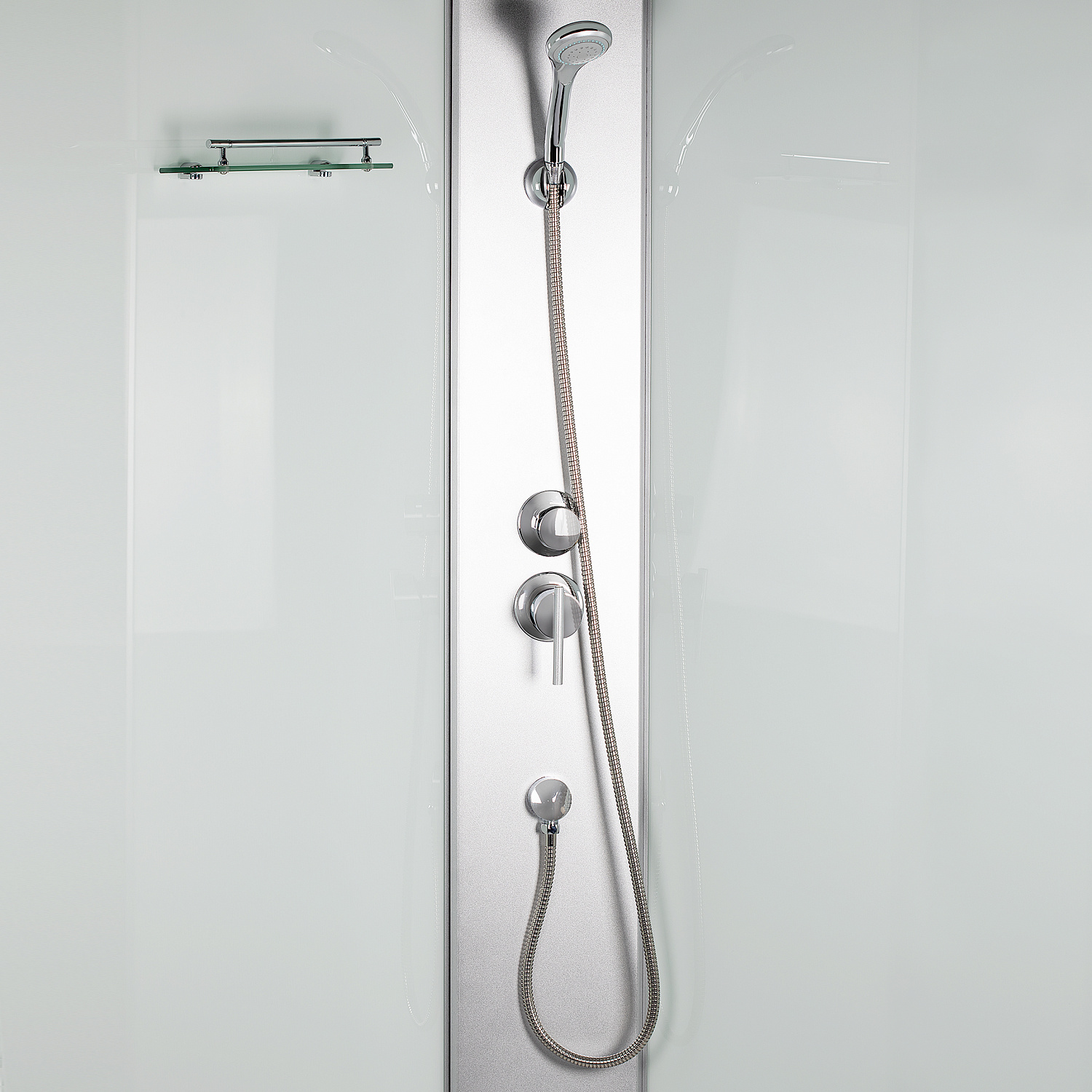 Душовий бокс Lidz Tani SB90x90.SAT.HIGH.FR, скло Frost 4 мм