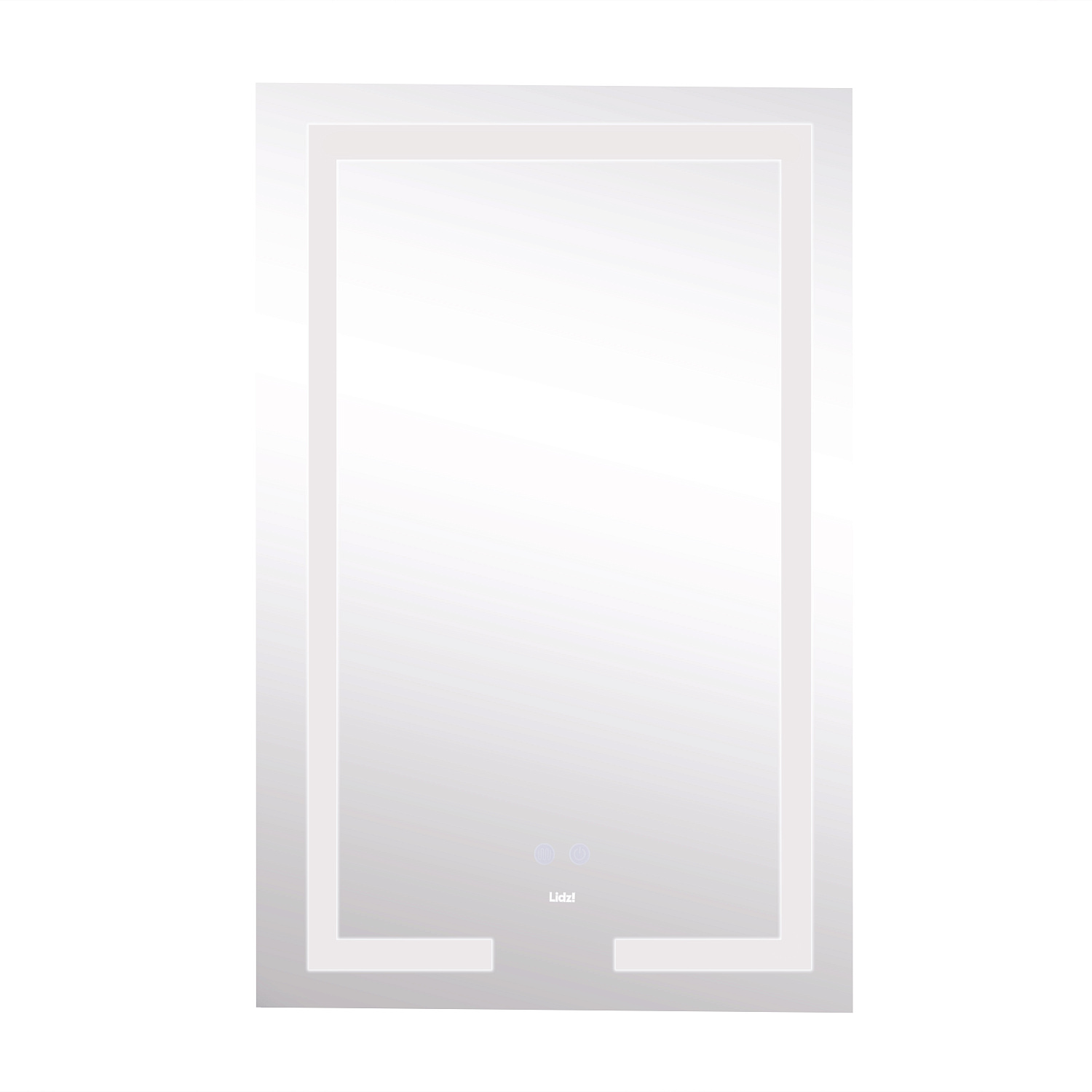 Дзеркало Lidz Kubis 500х800 з LED-підсвічуванням Touch, з антизапотіванням, з димером, рег. яскравості LD78LF9365080
