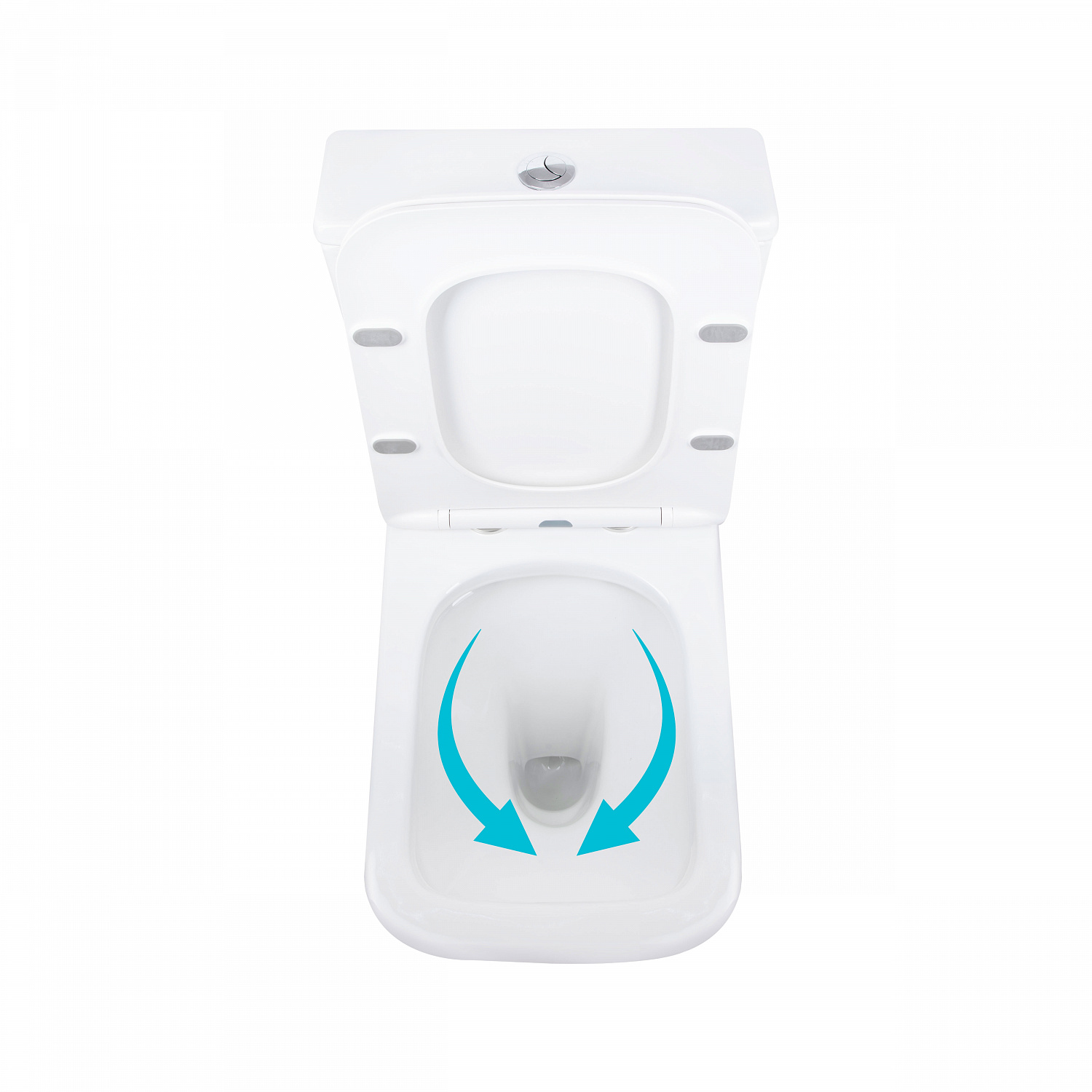 Унітаз підлоговий Qtap Aries Rimless безобідковий з сидінням Soft-close WHITE QT03228302W