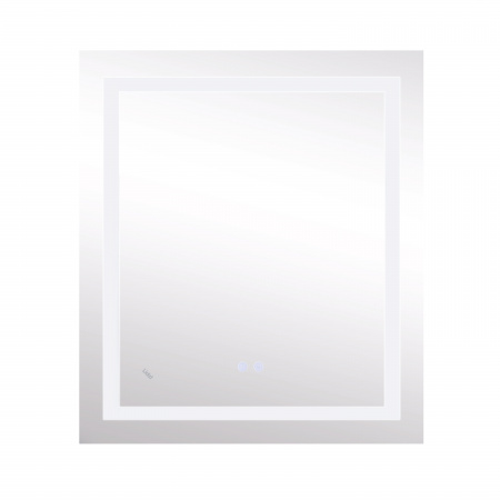 Дзеркало Lidz Kubis 700х800 з LED-підсвічуванням Touch, з антизапотіванням, з димером, рег. яскравості LD78LF9048070
