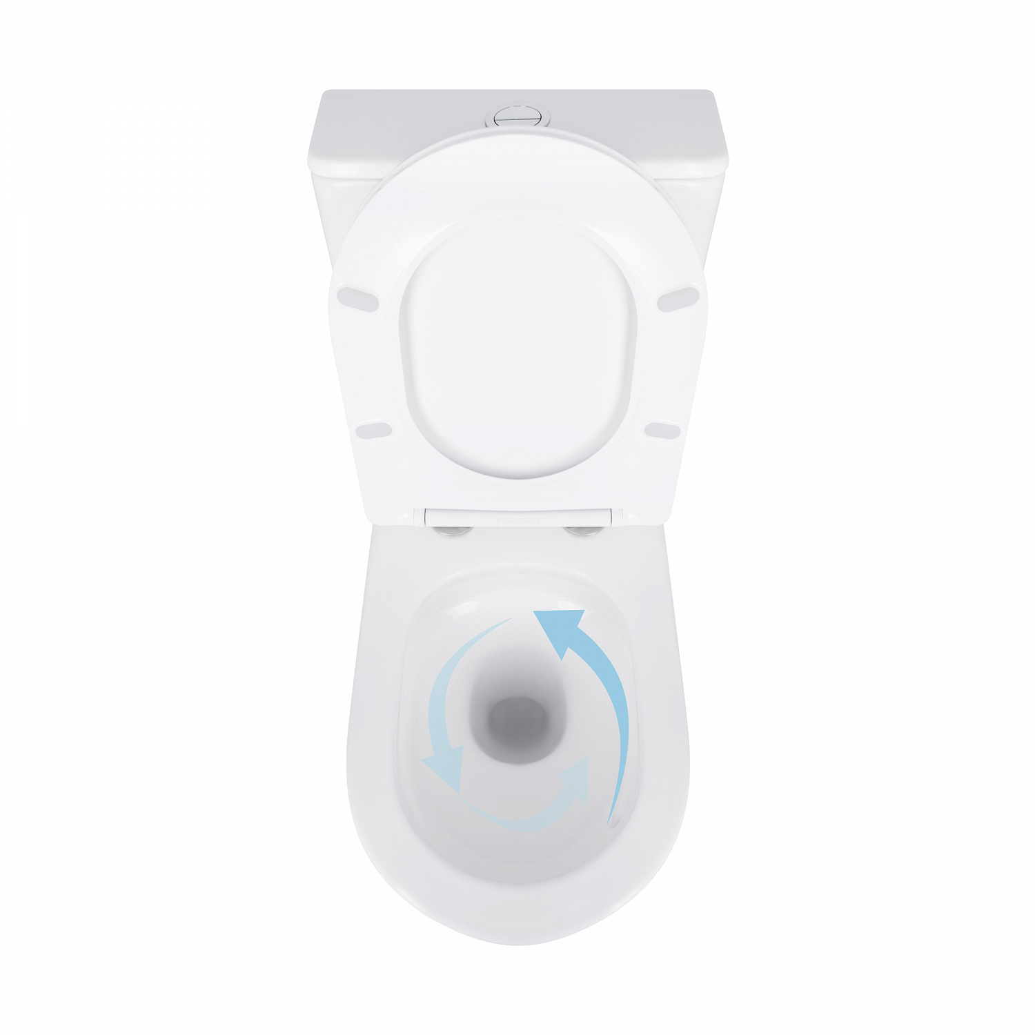 Унітаз підлоговий Qtap Virgo Ultra Quiet безобідковий з сидінням Soft-close WHITE QT18226092AW