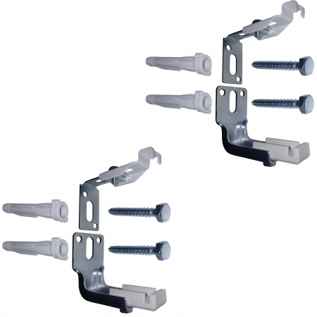 Універсальний комплект C-кронштейнів торцевого кріплення панельного радіатора NS-1018 CRISTAL в інтернет-магазині Yago