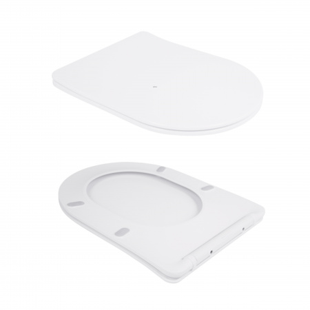 Унітаз підвісний Qtap Scorpio безободковий Ultra Quiet з сидінням Soft-close QT14332380AW