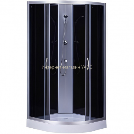 Душовий бокс BRAVO SAN L90B без даху (3уп.)