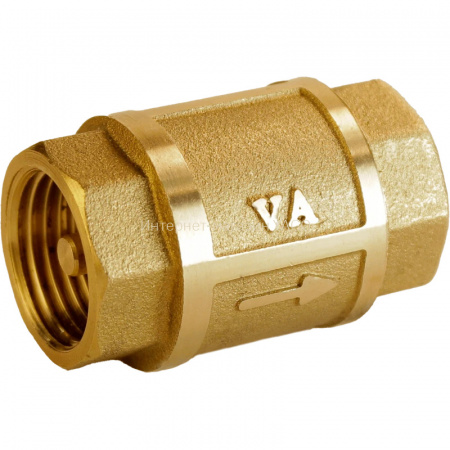 Клапан зворотного ходу води латунний 1/2″ВР х 1/2″ВР ливарний Б3601А VA в інтернет-магазині Yago