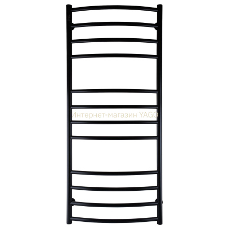 Рушникосушарка UNIO LDE W 1200-500-12 BLK Драбинка Дуга Еліт вода чорна в інтернет-магазині Yago