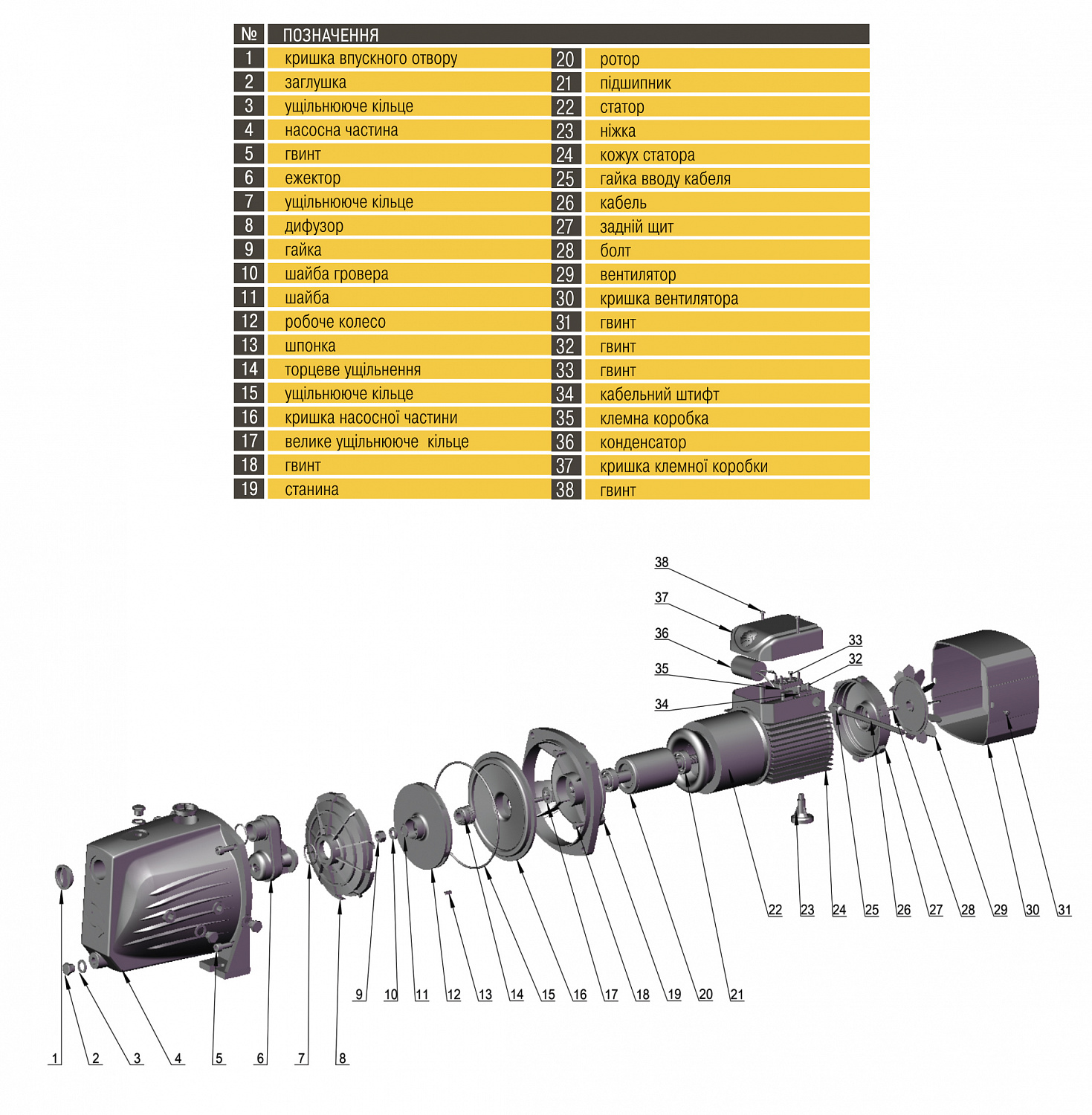 Насос відцентровий Optima JET100 PRIME 1,1кВт в інтернет-магазині Yago