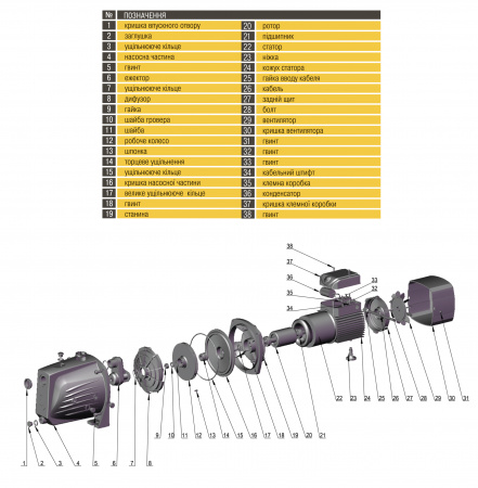 Насос відцентровий Optima JET100 PRIME 1,1кВт в інтернет-магазині Yago