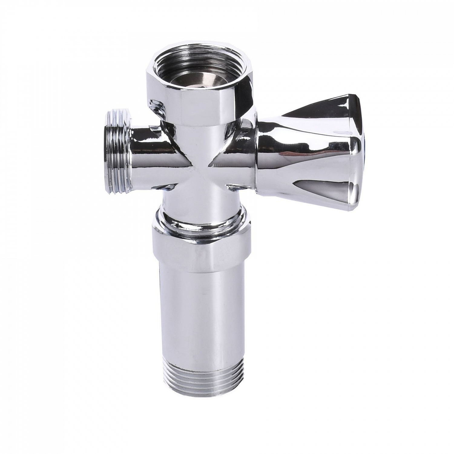Кран вентильний для пральної машини Q PROFESSIONAL 3/4″x3/4″x3/4″ з подовжувачем NV-QP170 в інтернет-магазині Yago