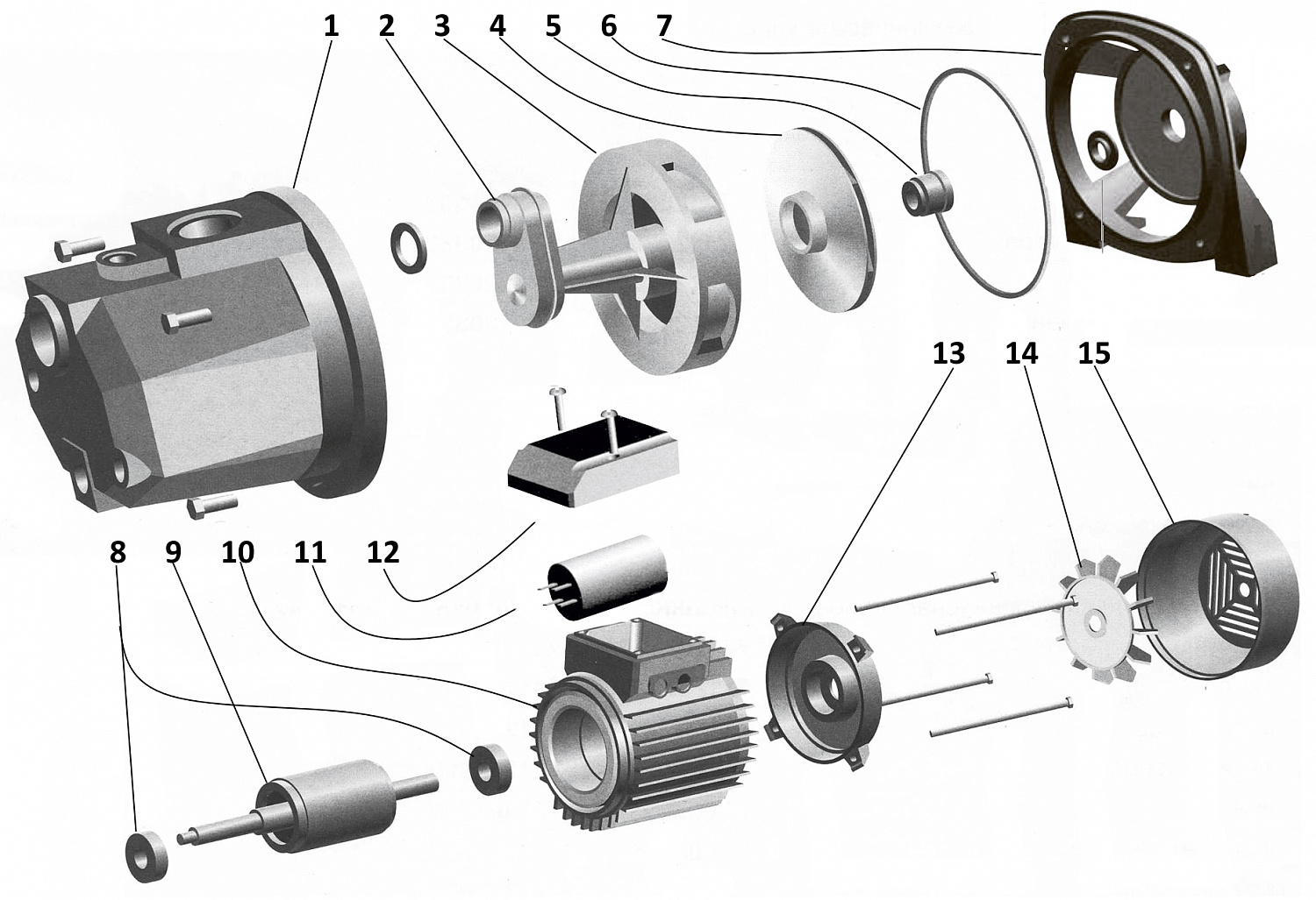 Насос відцентровий Optima JET 80A-PL 0,8кВт чавун короткий в інтернет-магазині Yago