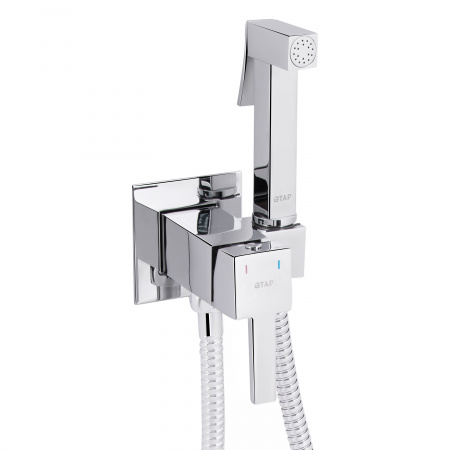 Набор для гігієнічного душу Qtap Inspai-Varius прямокутний QTINSVARCRMV00440201 Chrome