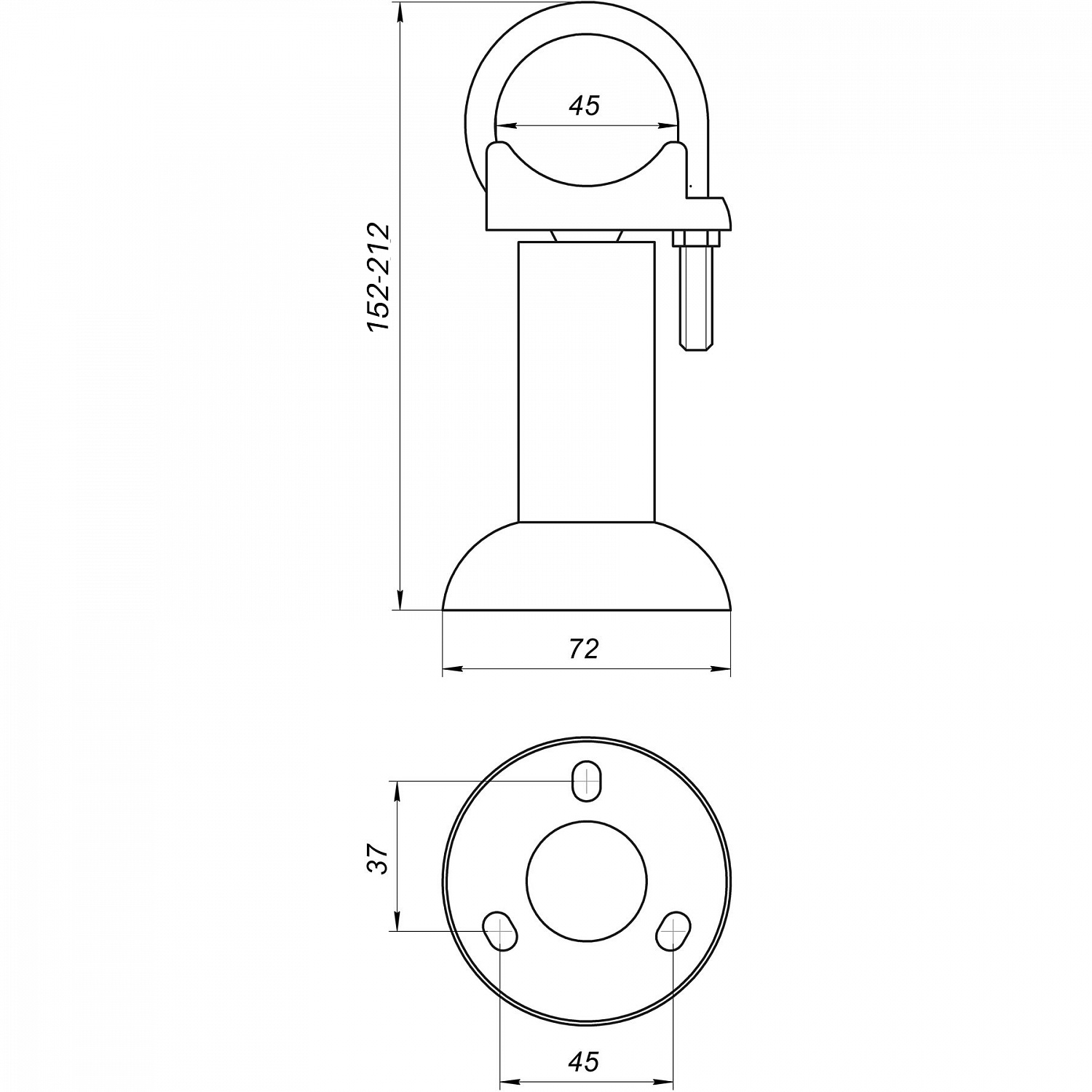 Підлоговий кронштейн секційного радіатора CRISTAL NR-1014 (компл.9од..) в інтернет-магазині Yago