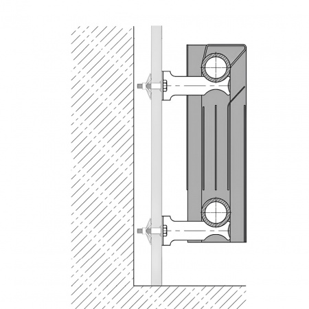 Комплект кронштейнів радіатора CRISTAL NS-1014 (NR-1012W) кутовий білий 100x77x47мм (пар.2шт.) в інтернет-магазині Yago
