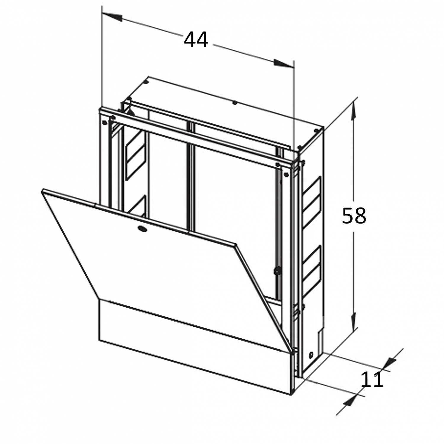 Колекторна шафа внутрішня ШКВ-01 440x580x110 (3)