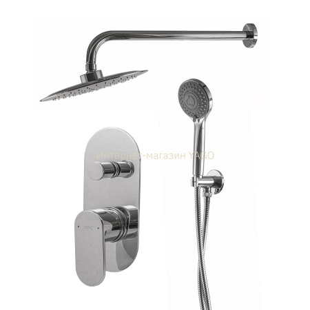 Змішувач для душу вбудований TOPAZ BARTS TBG 07205-G-H36