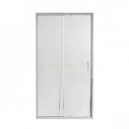 Душові двері в нішу Qtap Taurus CRM201-11.C6 97-108x200 см, скло Clear 6 мм, покриття CalcLess