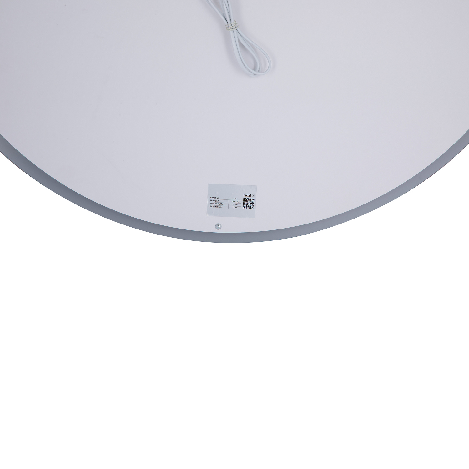 Дзеркало Lidz Aria R800 з LED-підсвічуванням Touch, з антизапотіванням, з димером, рег. яскравості LD78LR800