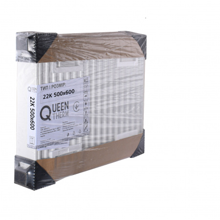 Радіатор сталевий панельний QUEEN THERM 22 бок 500x600 в інтернет-магазині Yago