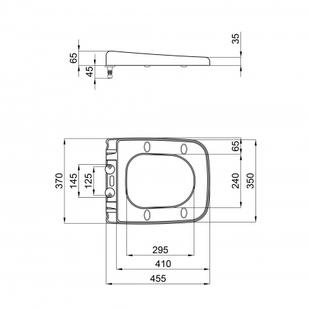 Сидіння для унітаза Qtap Gemini з мікроліфтом Slim QT25992614EW
