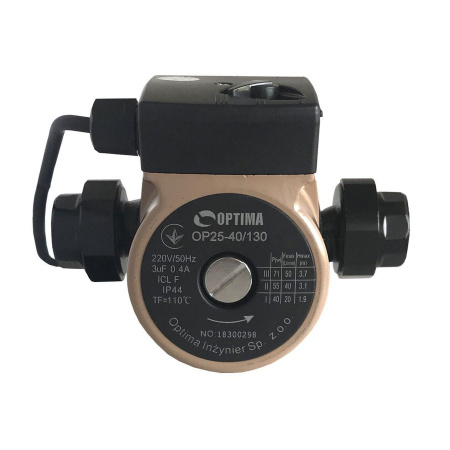 Насос циркуляційний Optima OP25-40 130мм + гайки, + кабель з вилкою в інтернет-магазині Yago