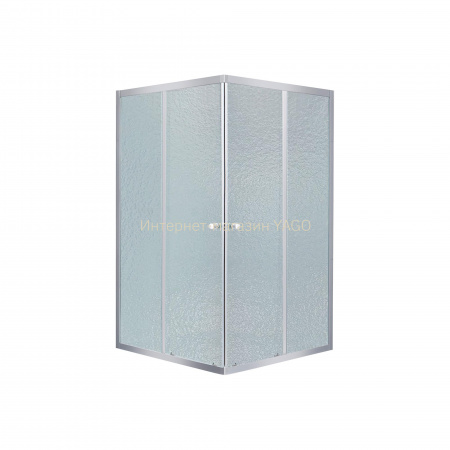 Душова кабіна Lidz Wawel SC80x80.SAT.LOW.FR, скло Frost 4 мм без піддона