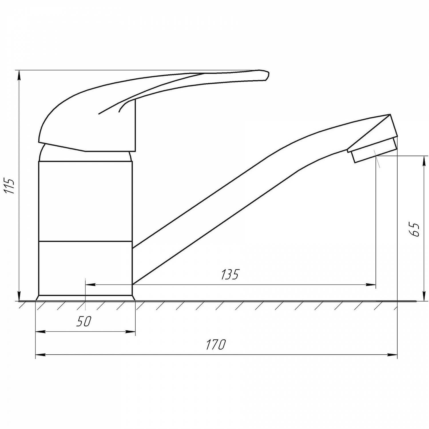 Змішувач для умивальника EcoMix ENERGO E-GEZ-203M