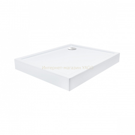 Душовий піддон Qtap Tern 301812C 100x80x12 см + сифон